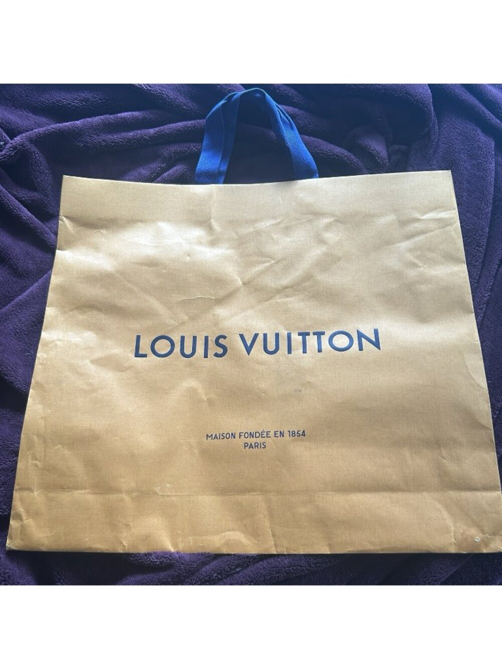LOUIS VUITTON Authentic Paper Empty Shopping Bag 21”  X 18” X 4.5” - READ